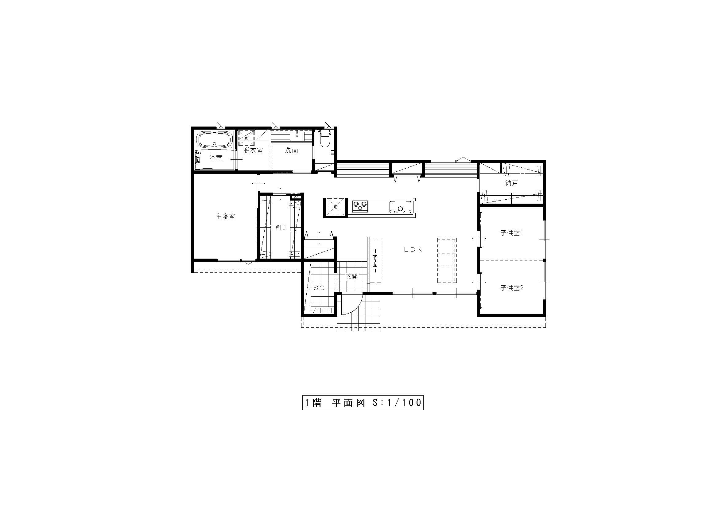 玄関の間取りがおしゃれな注文住宅事例｜栃木の工務店『第一住宅』